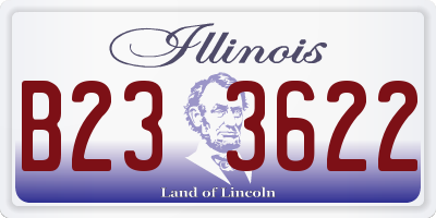 IL license plate B233622