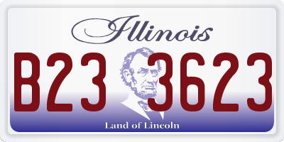 IL license plate B233623