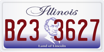 IL license plate B233627