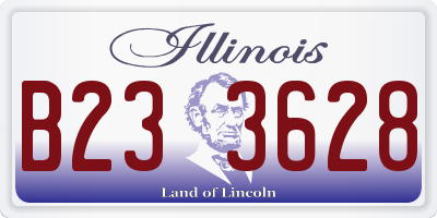 IL license plate B233628