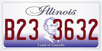 IL license plate B233632