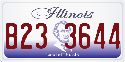 IL license plate B233644