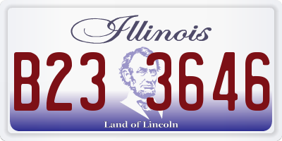IL license plate B233646