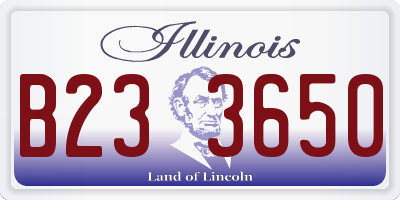 IL license plate B233650