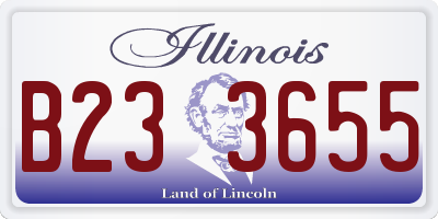 IL license plate B233655