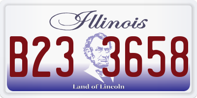 IL license plate B233658