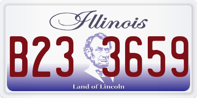 IL license plate B233659