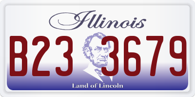 IL license plate B233679
