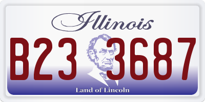 IL license plate B233687
