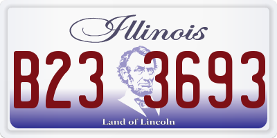 IL license plate B233693