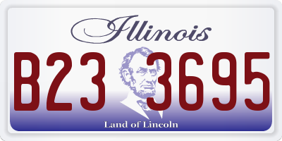IL license plate B233695