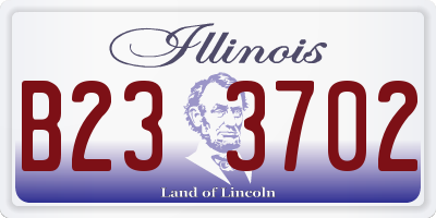 IL license plate B233702
