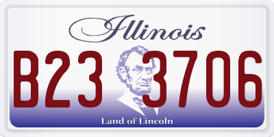 IL license plate B233706