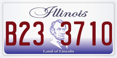 IL license plate B233710