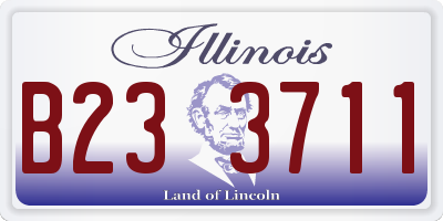 IL license plate B233711