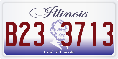 IL license plate B233713