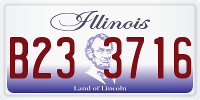 IL license plate B233716