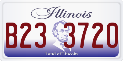 IL license plate B233720