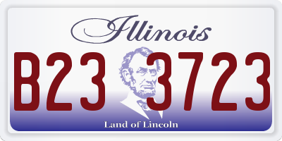IL license plate B233723
