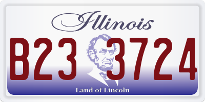 IL license plate B233724