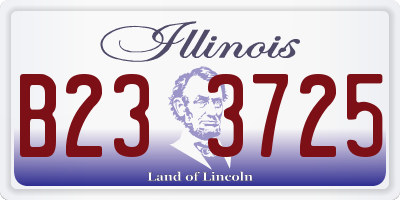 IL license plate B233725