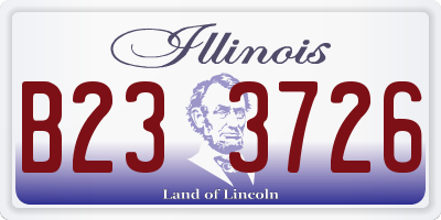 IL license plate B233726