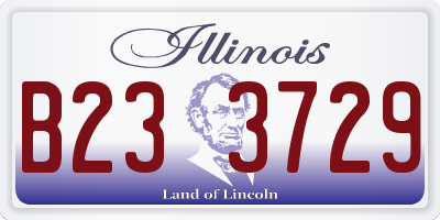 IL license plate B233729
