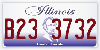 IL license plate B233732