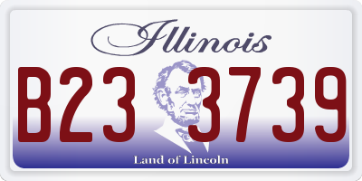IL license plate B233739
