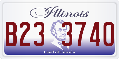 IL license plate B233740