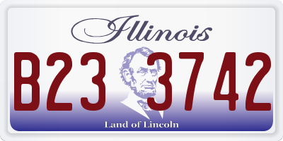 IL license plate B233742