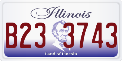 IL license plate B233743