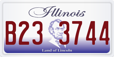 IL license plate B233744