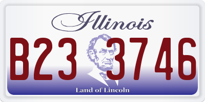 IL license plate B233746