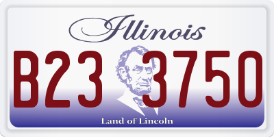 IL license plate B233750