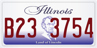IL license plate B233754