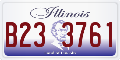 IL license plate B233761