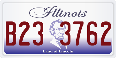 IL license plate B233762
