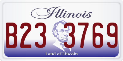 IL license plate B233769