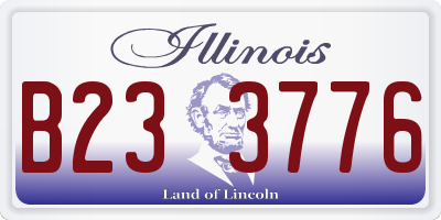 IL license plate B233776