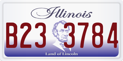 IL license plate B233784
