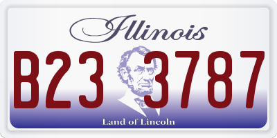 IL license plate B233787