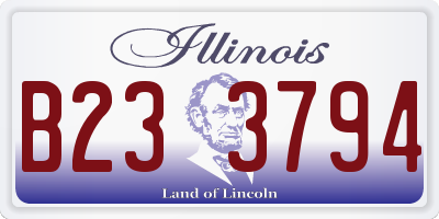IL license plate B233794
