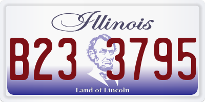 IL license plate B233795