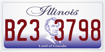 IL license plate B233798