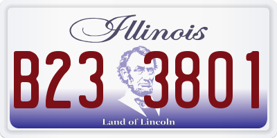 IL license plate B233801