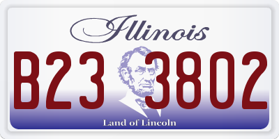 IL license plate B233802