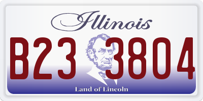 IL license plate B233804