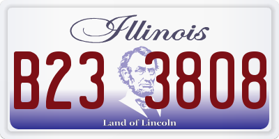 IL license plate B233808