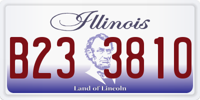 IL license plate B233810